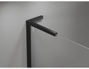 Mexen Mist-H L Duo, 2-krídlový sprchový kút 120 x 70 cm, číre sklo, čierny profil, 8A5L-120L-070P-70-00