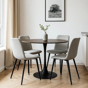 Jedálenský stôl AVENBERG ORBIS Ø100 hnedý