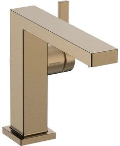 HANSGROHE Tecturis E páková umývadlová batéria Fine Coolstart s odtokovou súpravou Push-Open, výška výtoku 133 mm, kartáčovaný bronz, 73020140