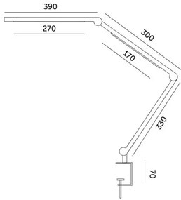 LED Stmievateľná stolná lampa TENUIX FOLD LED/20W/230V 3000-6500K čierna