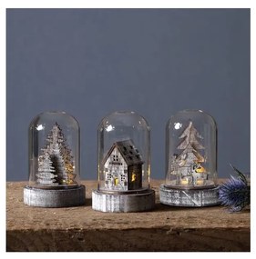 Eglo 410046 - SADA 3x LED Vianočná dekorácia KUPOL 1xLED/0,06W/1xCR2032 hnedá