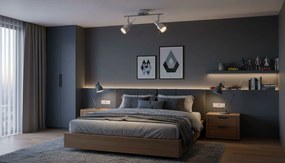 Toolight - Stropné/nástenné svietidlo typu reflektor 2-bodové 2xGU10 392197, chrómová, OSW-08482