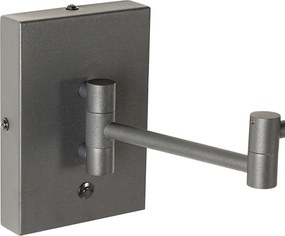 Dizajnová nástenná lampa čierna vrátane LED stmievateľná - Notia