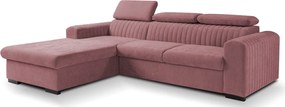 Rohová sedačka Sansa, staroružová látka, ľavý roh
