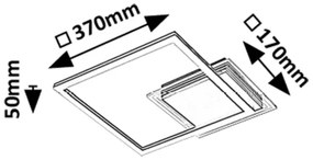Rabalux 71370 - LED stropné svietidlo OTTAVIA LED/24W/230V 3000K