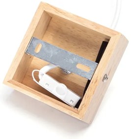 Aigostar - Drevený luster na lane 1xE27/60W/230V borovica