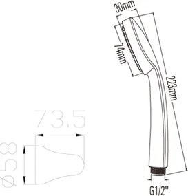 Bruckner - Sprchová sada lesklý chróm