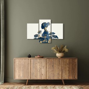 Obraz - Mramorový profil ženy (90x60 cm)