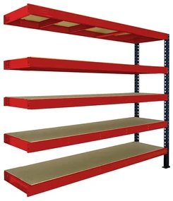Trestles Prístavok k regálu 2400x2200x600, 5 políc Farba: modrá