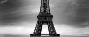 Obraz - Ružové auto v Paríži (120x50 cm)