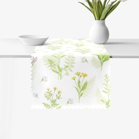 Goldea behúň na stôl teflónový - lesné kvety 50x120 cm