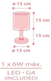 Dalber 41571S - LED detská lampička BABY TEDDY 1xG4/4W/230V ružová