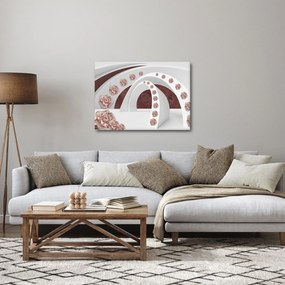 Obraz - 3D oblúky s kvetmi (70x50 cm)