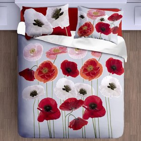 Gipetex Natural Dream 3D talianské obliečky 100% bavlna Poppies - 220x200 / 2x70x90 cm