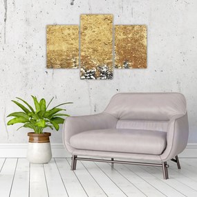 Obraz - Zlatá štruktúra N⁰3 (90x60 cm)
