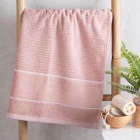 Froté osuška TEO púdrovo ružová 70 x 140 cm