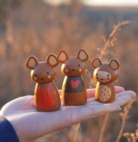 Tender Leaf - Drevený veterný mlyn s myškami