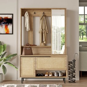 Vešiak s botníkom Once Walnut and Oak