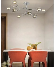 Brilagi - LED Prisadený luster MISTEL 9xG9/3W/230V lesklý chróm/dymová