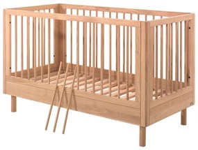 Postieľka z dubového dreva 70x140 cm v prírodnej farbe Forrest – Vipack