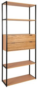 Knižnica v dekore jaseňa v prírodnej farbe 84,5x200 cm Minato – House Nordic