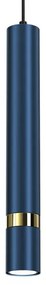 Závesný luster na lanku JOKER 1xGU10/25W/230V modrá/zlatá