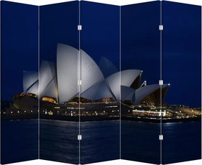 Paraván - Nočné Sydney (210x170 cm)
