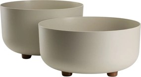 PLASTOVÝ KVETINÁČ TERRA 30X14,5 CM BÉŽOVÁ