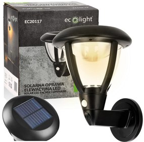 ECOLIGHT 2x LED solárne nástenné svietidlo IP44