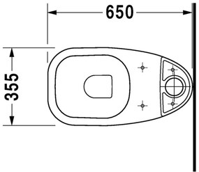 Duravit D-Code - WC kombi misa, spodný odpad, biela 21110100002