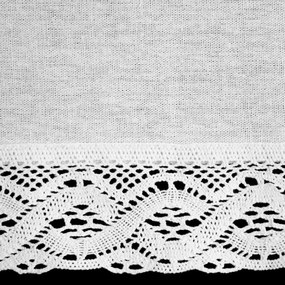 KRÁTKA ZÁCLONA NA PÁSKE VINCE 200X40 CM BIELA