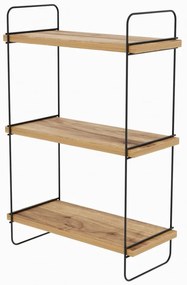 Poschodová polica v dekore duba v prírodnej farbe 40 cm Pulalis – Kalune Design