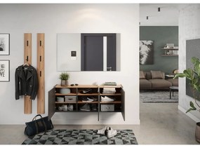 Antracitová závesná skrinka na topánky v dekore duba Libbiano – Germania