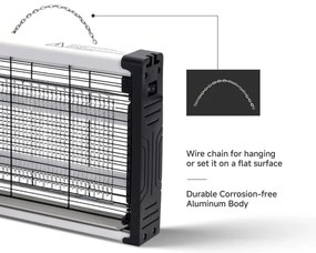 Brilagi - LED UV elektrický lapač hmyzu 2×LED/4W/230V 50 m²