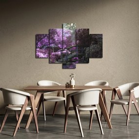 Obraz - fialové stromy (150x105 cm)