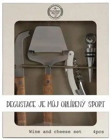 Bohemia Gifts Darčeková súprava na krájanie syra - Oblíbený sport