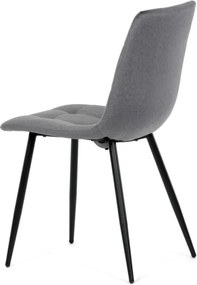 Jedálenská stolička zamatová, sivá DCL-X7015 GREY2