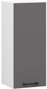 Horná kuchynská skrinka OLIWIA W30 H720 biela / grafitová / sivá