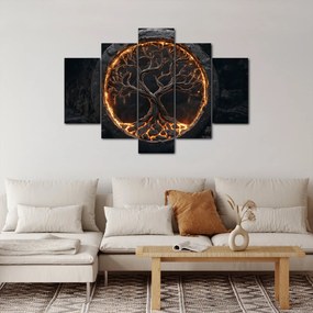 Obraz – Strom života v láve I. (150x105 cm)