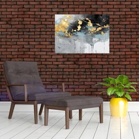 Sklenený obraz - Abstrakcia (70x50 cm)