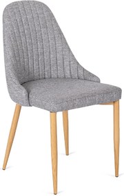 PROXIMA.store - Čalúnená jedálenská stolička TORINO FARBA: čierna