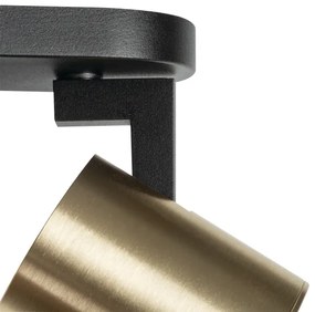 Kanlux 38960 - Nástenné bodové svietidlo LAURIN 1xGU10/10W/230V mosadz/čierna