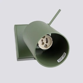 Sollux SL.1500 - Nástenné bodové svietidlo RING 1xGU10/10W/230V zelená