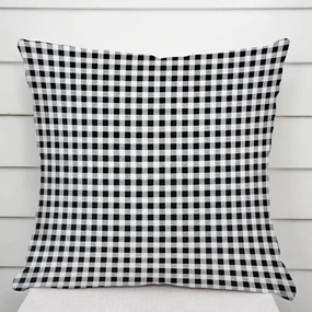 Biante Bavlnená obliečka na vankúš Sandra SA-060 Čierno-biele kocky 50 x 70 cm