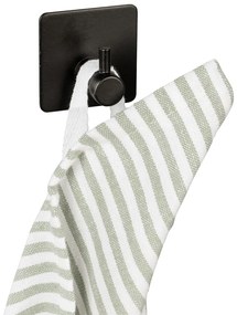 Čierne samodržiace háčiky v súprave 2 ks z nehrdzavejúcej ocele Black Outdoor Kitchen Ureo – Wenko