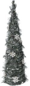 Vianočná dekorácia Kužeľ so snehom LED, 60 cm