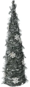 Vianočná dekorácia Kužeľ so snehom LED, 60 cm