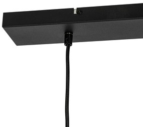 Priemyselné závesné svietidlo čierne 2-svetlá - Hanze