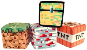 Plush Penová kocka Minecraft blok Tráva 20cm