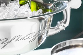Invicta Interior -  Exkluzívny chladič na šampanské CHAMPAGNE 65 cm strieborný leštený